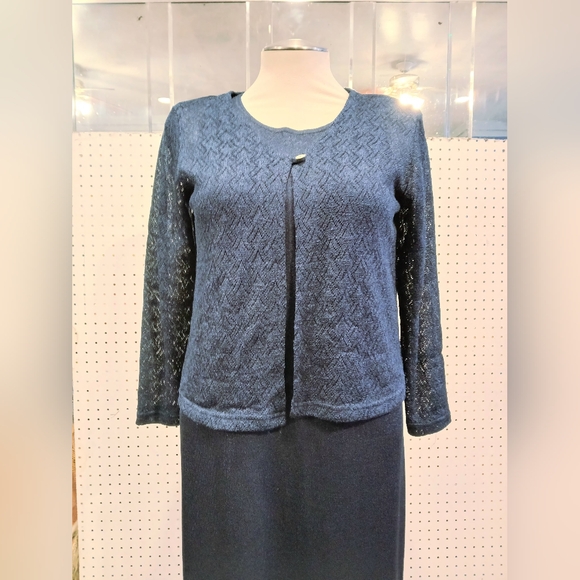 Lane Bryant Navy Blue Dress Set - Picture 4 of 11